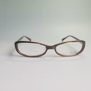 O&X New York OP-86A eyeglasses brown full frame eyewear  53-17 137 C7